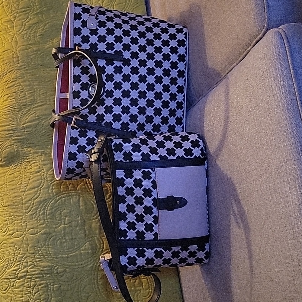 Beautiful spartina tote with matching shoulder bag